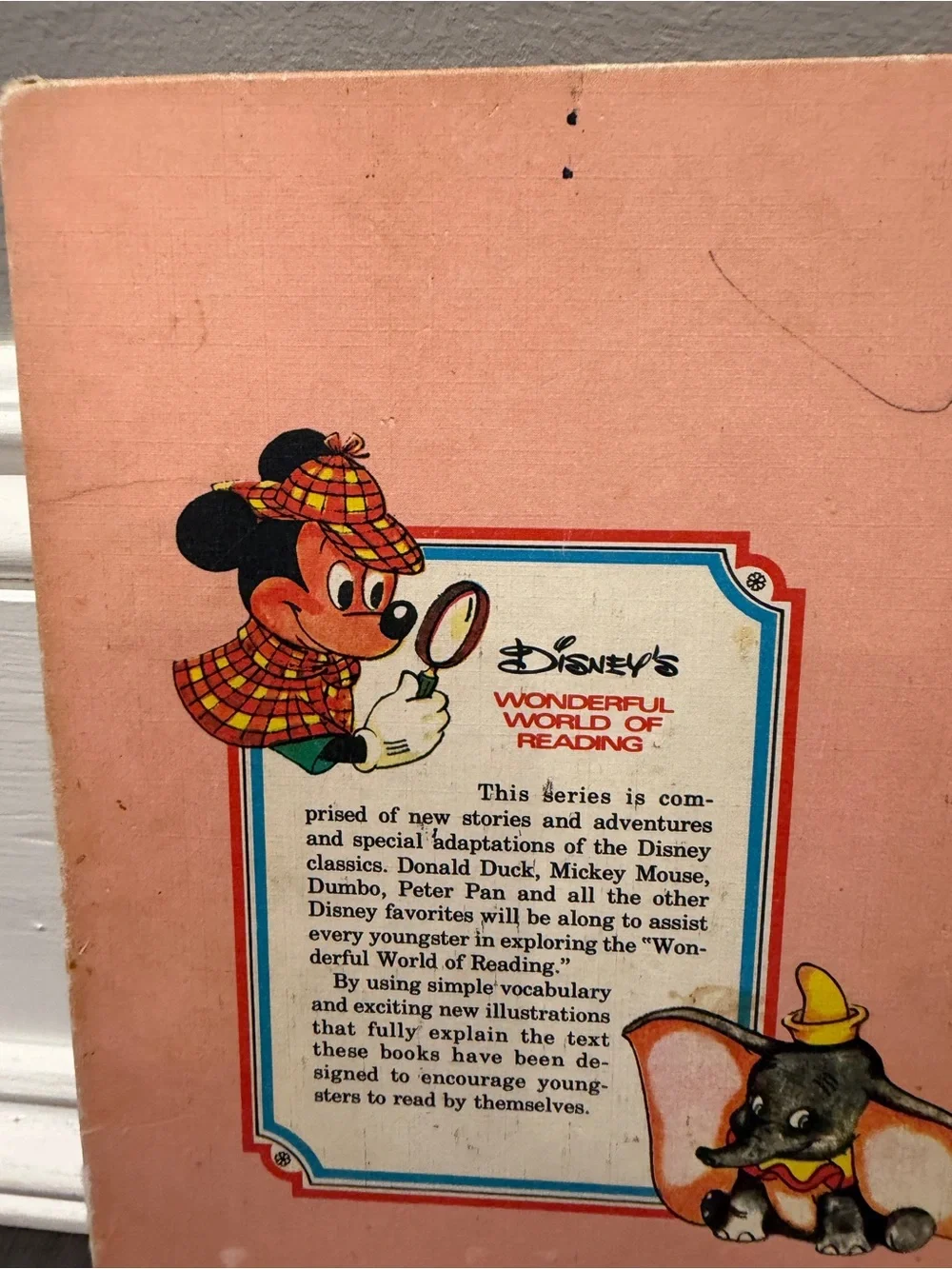 VINTAGE 1974 Disney Cinderella Pink Cover Hardcover Storybook for Kids Book